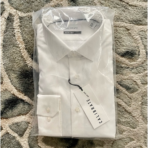 Calibrate Men’s White Dress Shirt by Nordstrom - Neck 16. BNWT - (packaged) - Picture 2 of 6